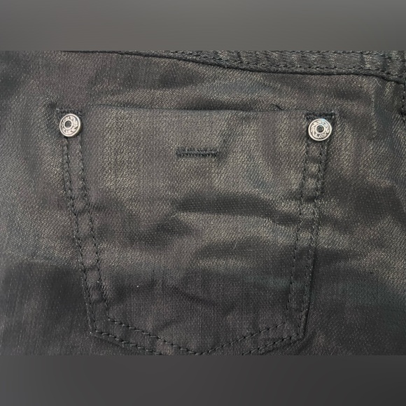 Guess Sudden Black Denim Rock Star Mini Jean Shorts X Asap Rocky 25 - Picture 9 of 13